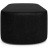 Kit 02 Puffs Decorativos Orgânicos para Living Quarto 140cm Doha W01 Couríssimo Preto - Lyam Decor - 4