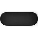 Ver imagem 2 de Kit 02 Puffs Decorativos Orgânicos para Living Quarto 140cm Doha W01 Couríssimo Preto - Lyam Decor