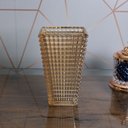 Ver imagem 5 de Vaso de Cristal Maya Âmbar Metalizado 16,5cm x 12cm x 27,5cm | Casa Del Grande