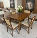 Ver imagem 1 de Sala de Jantar Completa 4 Cadeiras 1,20x90 Escócia Art Salas