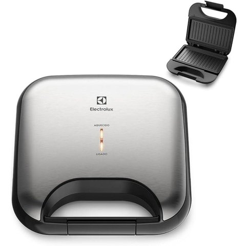 Sanduicheira Electrolux Efficient Inox Antiaderente 220v