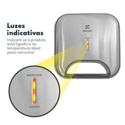 Sanduicheira Electrolux Efficient Inox Antiaderente 220v - 3