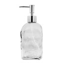 Ver imagem 1 de Saboneteira Porta Sabonete Líquido Vidro Clear Coração Relevo 500ml - Tuut