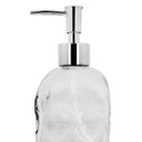 Ver imagem 4 de Saboneteira Porta Sabonete Líquido Vidro Clear Coração Relevo 500ml - Tuut