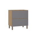 Ver imagem 1 de Balcão Modulado 80cm (sem Tampo) Misto 1 Gavetão 1 Porta Slim Luciane