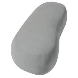 Puff Decorativo Itália 120cm Sala Escritorio Luxo Bouclé Cinza - Amarena Móveis - 6