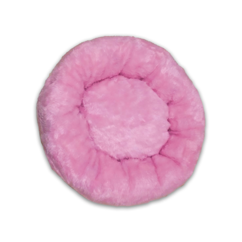 Cama Nuvem de Pelúcia C/ziper 70x70 Caminha para Cães e Gatos Impermeável Cama Redonda Fofinha Pet I