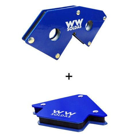 1 ESQUADRO MAGNETICO PARA SOLDA 18KGS + 1 ESQUADRO PARA12KG