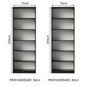 Ver imagem 6 de Kit com 2 Estantes Livreiro 6908 Preto
