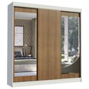 Ver imagem 2 de Guarda-roupa Casal Madesa Istambul 3 Portas de Correr com Espelhos 3 Gavetas