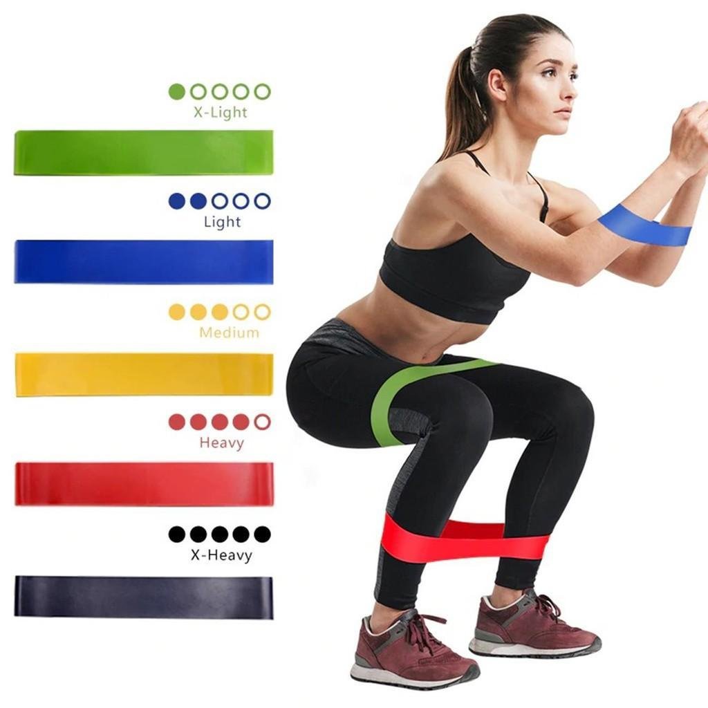 5 Mini Band Elastico Academia Fit Treino Funcional Exercíci