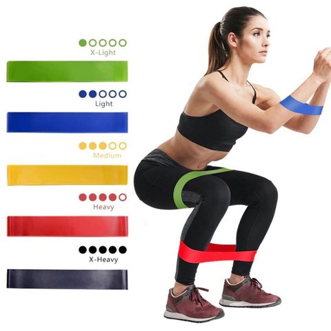 5 Mini Band Elastico Academia Fit Treino Funcional Exercíci