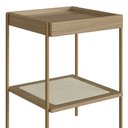 Ver imagem 6 de Mesa Lateral com Prateleira Pé Metal Arlo A10 Hanover/dourado - Mpozenato