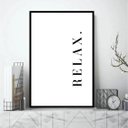 Ver imagem 1 de Quadro Minimalista Relax 24x18cm:moldura Branca