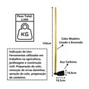 Ver imagem 4 de Enxada Catarina Estreita em Aço Cabo Madeira Jardim 150cm