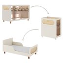 Ver imagem 7 de Quarto de Bebê Completo em MDF Aurora Bege Areia/Jequitibá