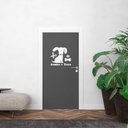 Ver imagem 3 de Adesivo Banho e Tosa Silhueta Cachorro Parede Porta Patinha Kanto Store Adesivo de Parede Branco