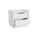 Ver imagem 2 de Mesa de Cabeceira 54cm com 2 Gavetas M261 Kappesberg - Branco