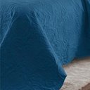 Ver imagem 3 de Kit Cobre Leito Colcha Basic Casal 3 Peças Dupla Face Liso Classic - Azul Cobalto - 100% Poliéster