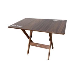 Kit 4 Conjuntos Mesa Dobrável Madeira 110x70 com 4 Cadeiras Personalizada Jack Imbuia - Cor: Marrom - 5