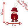 Kit 18 Peças Enfeite Árvore Natal Pendente Papai Noel Boneco de Neve 14cm - 2