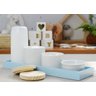 Kit Higiene Bebê Moderno Porcelanas Bandeja Mdf Maternidade Térmica K013 - Azul - 8