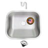 Tanque Inox 50x40 Grande 304 Fosco- Sobrepor-embutir+válv - 1