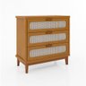 Cômoda 3 Gavetas com Palhinha Indiana Isa Nature - 2