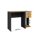 Ver imagem 3 de Mesa para Computador Escrivaninha 4115 com 2 Gavetas Freijo Toq/Preto Fosco