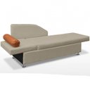 Ver imagem 5 de Sofá Cama Solteiro 1 Lugar com Baú Divã Bouclê Multifuncional Divã Quarto Hóspedes 195cm:Bouclê Bege