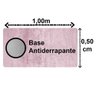 Tapete Pratatêxtil 0,50m X 1,00m Antiderrapante.:rosa - 3