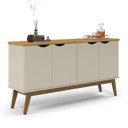 Ver imagem 2 de Buffet 4 Portas Prism 1,60m Cinamomo / Off White - Patrimar