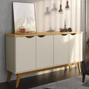 Ver imagem 1 de Buffet 4 Portas Prism 1,60m Cinamomo / Off White - Patrimar