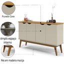 Ver imagem 5 de Buffet 4 Portas Prism 1,60m Cinamomo / Off White - Patrimar