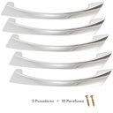 Ver imagem 1 de Kit Puxador para Armarios de Cozinha 128mm Itasoft Cromado
