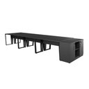 Ver imagem 7 de Estação de Trabalho 4,50m 6 Pessoas com Armário 2 Portas F5 Cor:preto