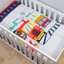 Ver imagem 1 de Edredom de Berço Avulso Americano Infantil Estampado Cobertor Bebês Menino Menina Trenzinho Ursinho