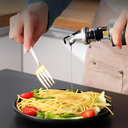 Ver imagem 2 de Kit 6 Galheteiro Azeite Vinagre 300ml Vidro Aço Inox com Dosador