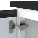 Ver imagem 2 de Gabinete de Cozinha para Pia 160 em Aço Gaia 2 Portas Branco - Cozimax