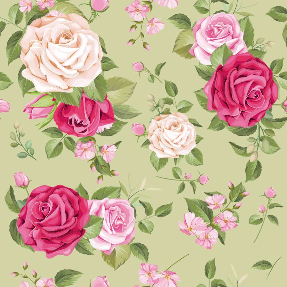 Papel de Parede Floral Rosas 4 Arte Destaque 3 Metros - 3