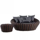 Ver imagem 1 de Chaise e Puff Monique em Trico Náutico Alumínio para Edícula, Piscina Trama Original