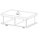 Ver imagem 7 de Mesa de Centro para Sala 90 Cm 4632 Cinamomo Arly Cinamomo