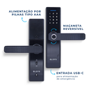 Ver imagem 5 de Fechadura Digital de Embutir com Biometria Esf-de2000b Elsys