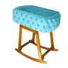 Mini Berço Moises de Balanço Portátil para Bebê Azul Turquesa - 1