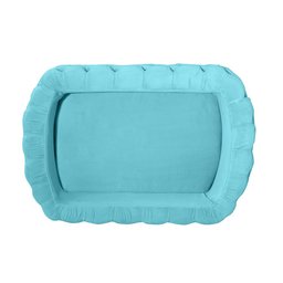 Mini Berço Moises de Balanço Portátil para Bebê Azul Turquesa - 6