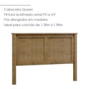 Ver imagem 5 de Cabeceira Queen e 02 Mesas Cabeceira 3 Gv Madeira Maciça Freijo Milani Store