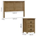 Ver imagem 4 de Cabeceira Queen e 02 Mesas Cabeceira 3 Gv Madeira Maciça Freijo Milani Store