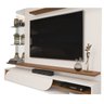 Painel Inácio TV 60 Off White e Freijó Bnn Decor DJ Móveis Home Suspenso - 9