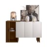 Bancada 3 Portas Bled Imbuia Off White - 3