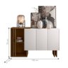 Bancada 3 Portas Bled Imbuia Off White - 2